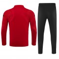 Atletico Madrid Zipper Sweatshirt Kit(Top+Pants) Red&Black 2021/22