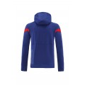 Atletico Madrid Hoodie Sweatshirt Kit(Top+Pants) Blue 2021/22