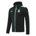 Real Madrid Hoodie Jacket Black&Blue 2021/22