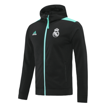 Real Madrid Hoodie Jacket Black&Blue 2021/22