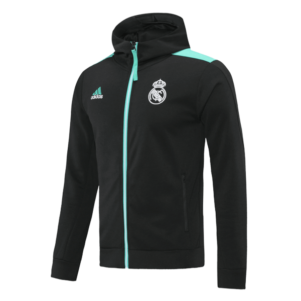 Real Madrid Hoodie Jacket Black&Blue 2021/22