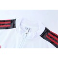 Bayern Munich Zipper Sweatshirt Kit(Top+Pants) White&Black 2021/22