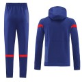 Atletico Madrid Hoodie Sweatshirt Kit(Top+Pants) Blue 2021/22