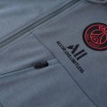 PSG Hoodie Training Kit (Jacket+Pants) Gray 2021/22