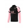 PSG Zipper Sweatshirt Kit(Top+Pants) Black&Pink 2021/22