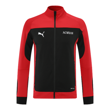 21/22 AC Milan Black&Red High Neck Collar Training Jacket