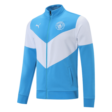 Manchester City Training Jacket Kit (Jacket+Pants) SkyBlue&White 2021/22