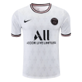 PSG Soccer Jersey Training Kit(Jersey+Short) White&Black Replica 2021/22