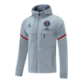 PSG Hoodie Jacket Gray 2021/22