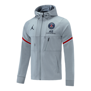 PSG Hoodie Jacket Gray 2021/22