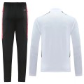 Bayern Munich Zipper Sweatshirt Kit(Top+Pants) White&Black 2021/22