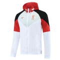 Liverpool 21/22 Windbreaker Hoodie Jacket White&Red