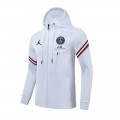 PSG Hoodie Training Kit White&Navy (Jacket+Pants) 2021/22