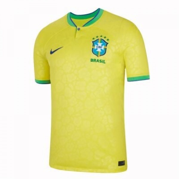 Brazil Soccer Jersey Home Replica World Cup 2022