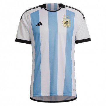 Argentina Soccer Jersey Home Kit(Jersey+Shorts) Replica World Cup 2022