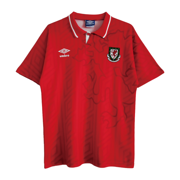 Wales Soccer Jersey Home Retro Replica 92/94