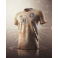 Argentina Soccer Jersey Messi #10 Commemorative Replica 2021