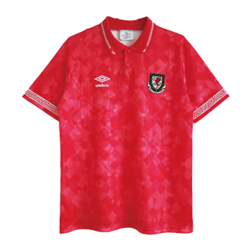 Wales Soccer Jersey Home Retro Replica 90/92