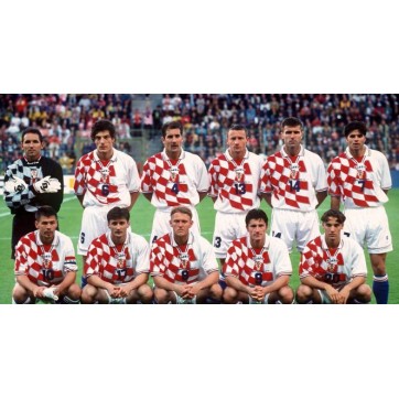 Croatia Soccer Jersey Home Rerto Replica 1998