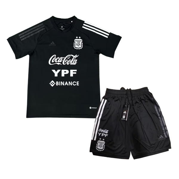 Argentina Pre-Match Soccer Jersey Kit(Jersey+Shorts) Replica 2022