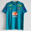 Brazil Soccer Jersey Pre-Match Blue 2021