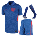 England Soccer Jersey Away Whole Kit (Shirt+Short+Socks) Replica 2021