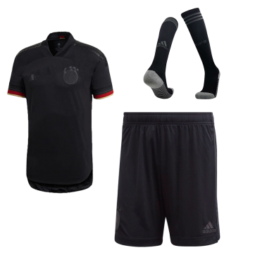 Germany Soccer Jesrey Away Whole Kit (Shirt+Short+Socks) Replica 2021