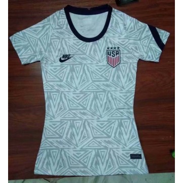 USWNT Women's Soccer Jersey Pre-Match (Four Stars) Replica 2021